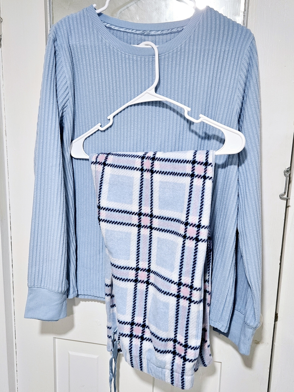 Croft & Barrow Women's XL Blue Long Sleeve Pajamas set